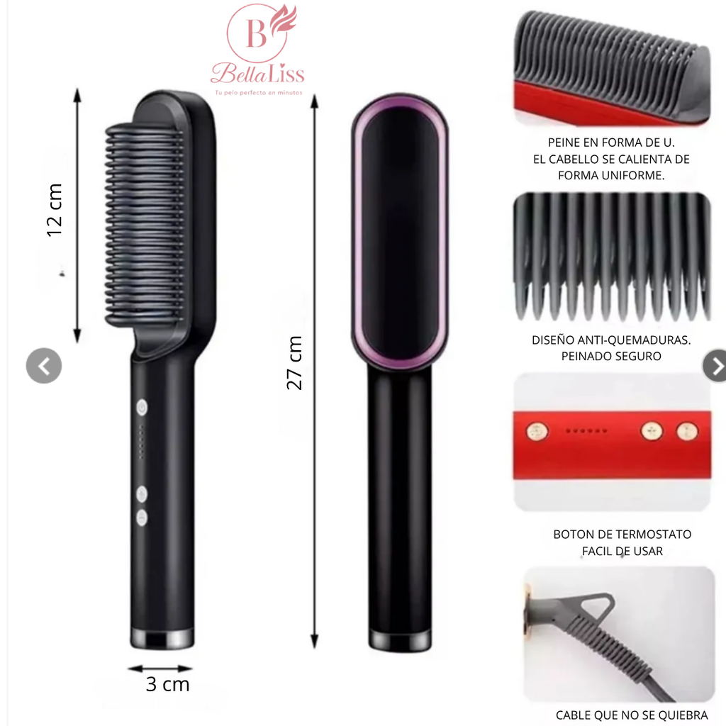 BellaLiss™ | Cepillo Alisador Inteligente 2 en 1