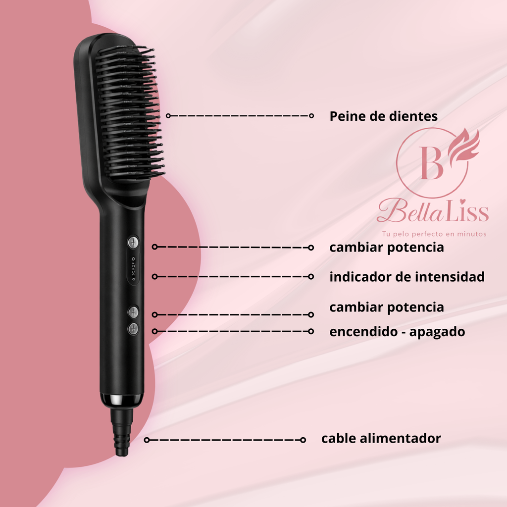 BellaLiss™ | Cepillo Alisador Inteligente 2 en 1