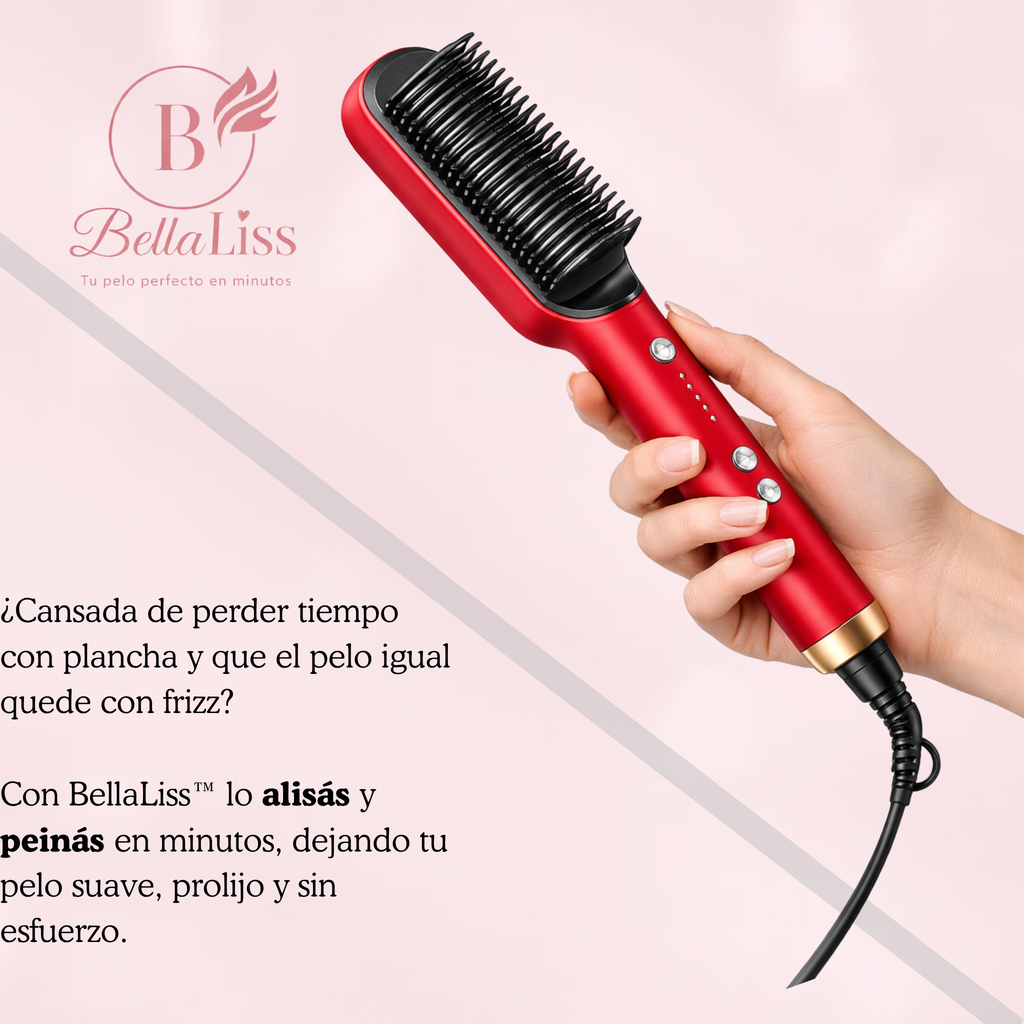 BellaLiss™ | Cepillo Alisador Inteligente 2 en 1